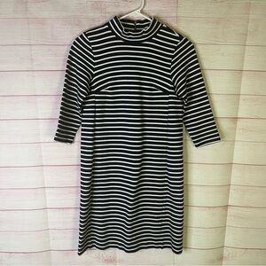 Anthropologie Seen Worn Kept Blue White‎ Stripe Sally Breton Dress Size 2P